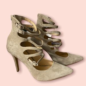 Jessica Simpson Beige Suede Heels
